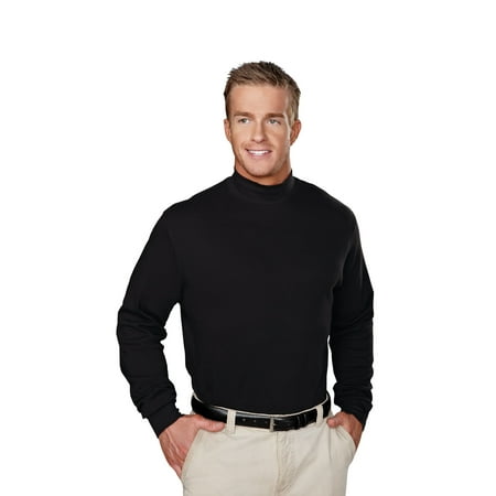 Tri-Mountain Graduate 620 Cotton interlock mock turtleneck, 2X-Large,