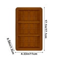 thumbnail image 3 of COFEST Chocolate Molds - Non-Stick Chocolate Bar Mold, Break Apart Chocolate Bar Maker Food Grade Deep Chocolate Bar Mold for Pistachio Chocolate Bar Milk Chocolate Bar Home Diy - Set of 2 brown, 3 of 6