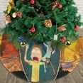 thumbnail image 3 of Falda para árbol de Navidad de Rick y Morty, suave y divertida, decoración navideña de granja con cuello para árbol de Navidad de 36", 3 of 4