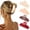 Coffee+Red+Beige+Champagne, variant on 4Pcs Large Acrylic Hair Claw Clips - Strong Hold Thick Hair Banana Barrettes for Women Girls (Hair Clips, Banana