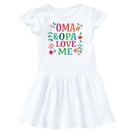 

Inktastic Oma And Opa Love Me Gift Gift Baby Girl Dress