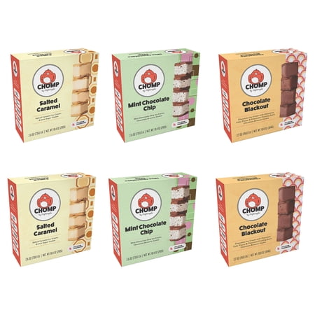 (6 Pack) CHOMP by Nightingale  Variety Pack  10.4 oz Box (Frozen)