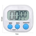 thumbnail image 4 of HEVIRGO Kitchen Timer Magnetic LCD Digital Countdown Stopwatch Portable with Stand Cooking Baking Sports Alarm Clock Reminder Tools, 4 of 11