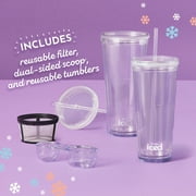 Mr. Coffee® Single-Serve Frappe™, Iced, and Hot Coffee Maker and Blender, Black with 2 To-Go Tumblers, Reusable Coffee Filter