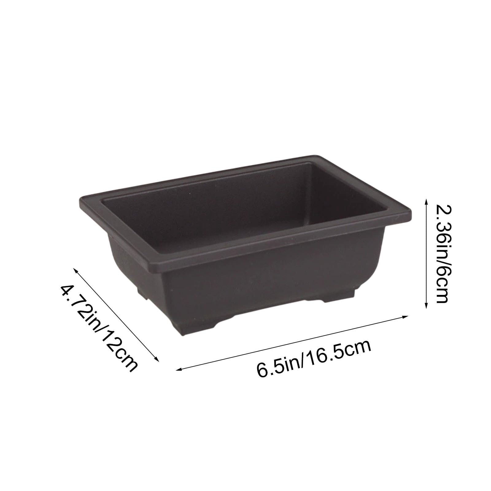 Rectangular Plastic Plant Pot, Simple Style Planter for Home Balcony Gardening and Plants, Lightweight Indoor Herb and Greenery Container, Functional Home Decor