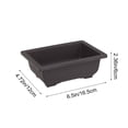 thumbnail image 3 of Yooshoverk Plastic Flower Pot Home Gardening Balcony Fleshy Plantspot Brown 6.5X4.72X2.36In, 3 of 6