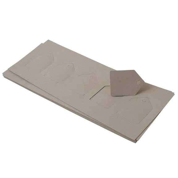 Paper Frenzy Kraft Small Tags 1.5" x 2" 100 pack Laser Compatible