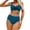 #333-Sky Blue, variant on Warop Women's Bikini Set, High Waist 2 Piece Swimsuit for Beach Vacation and Pool Party