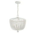 thumbnail image 2 of Crystorama Rylee 4 Light Matte White Chandelier - 16.5'' W x 18'' H, 2 of 5