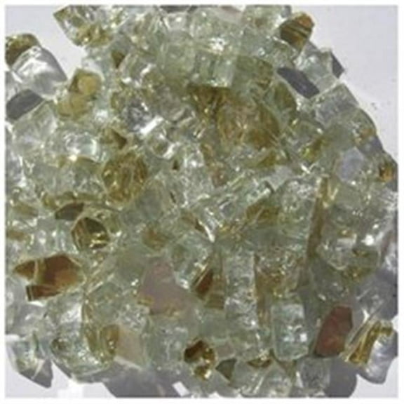 0.5 in. Golden Reflective Arctic Flame Glass