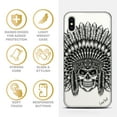 thumbnail image 4 of Case Yard iPhone-X Case Clear Soft & Flexible TPU Ultra Low Profile Slim Fit Thin Shockproof Transparent Bumper Protective Cover Drop Protective Cell Phone Cases (Skull Feather), 4 of 8