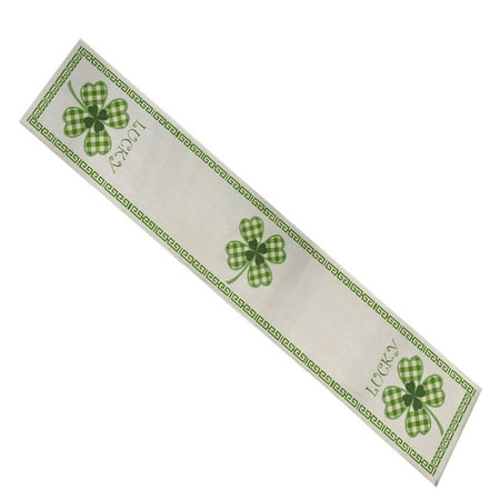 

Fuieoe Kitchen Organization Cookware Home Kitchen Table Runner Tablecloth St. Patrick S Day Print 13 X 70 Inch For Decorations