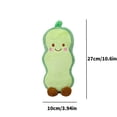 thumbnail image 3 of Cute Pea Pod Plush Pillow Stuffed Animal, Soft Green Bean Shape Couch Decor for Kids Adults, Kawaii Vegetable Toy for Bed Sofa Car, 1 Count, 3 of 6