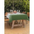 thumbnail image 3 of Outdoor Tablecloth with Umbrella Hole for Patio/Picnic/Party/Camping, Orange Sage Green Ombre Waterproof Table Cloth Rectangle Table Cover Washable, Abstract Aesthetics Modern Art (60"x 120"), 3 of 8