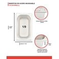 thumbnail image 2 of Inserto de Acero Inoxidable con tapa 1/9 15 cm Shorbull. Evita fugas Shorbull Inserto de acero inoxidable, 2 of 3