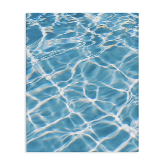 Stupell Industries Summer Water Reflection Abstract Painting Gallery Wrapped Canvas Art Print Wall Art, 36 x 48