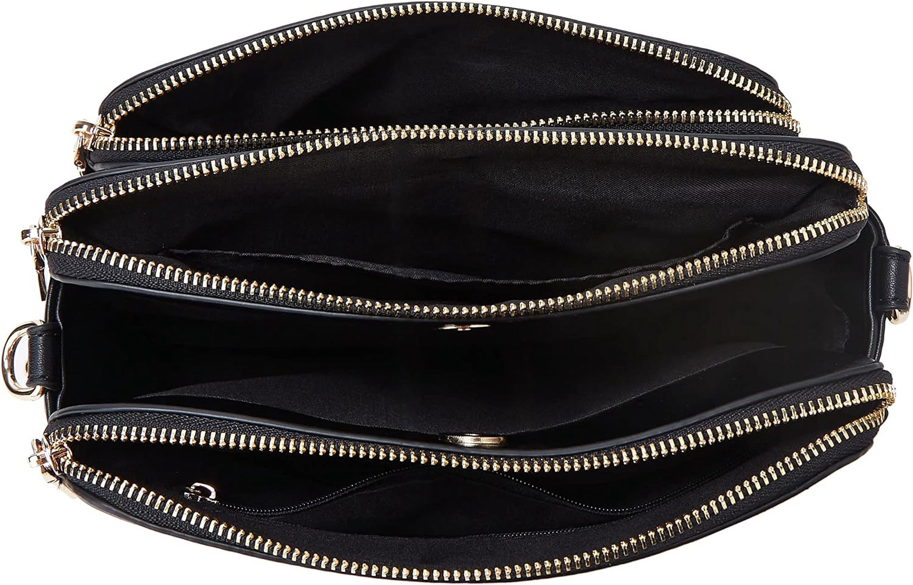 Municipal Crossbody Bags for Women Three-Layer Shoulder Bag Vegan Leather Multiple Compartments Handbag Purses Satchel Hobo Clutch
