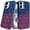 Dark Blue /Burgundy, variant on Designed for Apple iPhone 15 Fashion Flower Design Sparkle Glitter Shimmer Rhinestone Bling Floral Accents, Leather Texture TPU Phone Case Cover - Light Pink /Light Purple