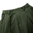 thumbnail image 6 of LWavelet Women Balloon Maxi Skirt Elastic High Waist With Pockets Casual Summer Long Skirt Army Green 2XL, 6 of 8