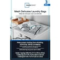 Mainstays Sanitized Treated 3 Piece Mesh Wash Bag Set, 12" x 8", 20" x