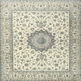 thumbnail image 1 of Ahgly Company Machine Washable Indoor Square Traditional Sage Green Area Rugs, 7' Square, 1 of 7