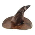 thumbnail image 3 of Sombreros de brujas de Halloween para adultos y adolescentes, accesorios de disfraz para fiesta marrón Zulema sombrero brujas mago sombreros, 3 of 8