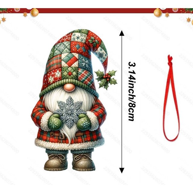 Adornos navideños, adornos navideños, regalos navideños, colgante de árbol de Navidad, acrílico plano, decoración de coche, colgante, decoraciones interiores y exteriores