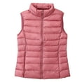 thumbnail image 2 of Aboser Womens Down Vests Outerwear Lightweight Stand Collar Puffy Vest Warm Sleeveless Quilted Jacket Coat Winter Zip Up Jackets Outwear, 2 of 3