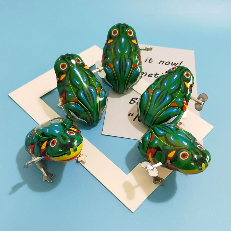 Visland 5 PCS Clockwork Frog, Jumping Frog Frogs Clockwork Metal Jumping Frog Vintage Jumping Frog Wind up Toys Wind Up Animal Party Favors Toy Visland 5 PCS Clockwork Frog, Jumping Frog Frogs Clockwork Metal Jumping Frog Vintage Jumping Frog Wind up Toys Wind Up Animal Party Favors Toy