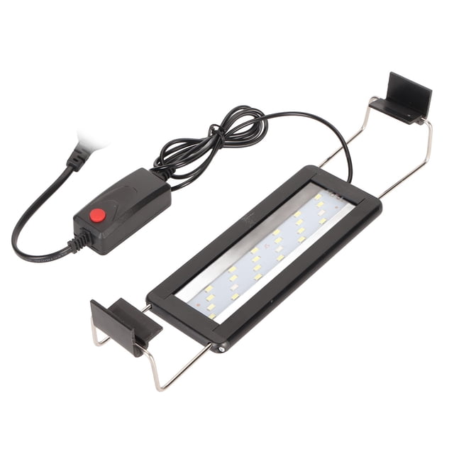 Lámpara De Marco Para Acuario, Cuentas De Alto Brillo, Luz LED Para Pecera, Simula Iluminación Natural, PVC A Prueba De Salpicaduras Con Soporte Para Acuario