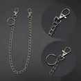 thumbnail image 4 of WINDLAND Punk 16" Waist Pants Chain Belt Wallet Chain Hip Hop Pocket Chain for w/ Keyring Waist Chain Anti-lost for Key Chain for, 4 of 21