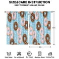 thumbnail image 2 of Doughnut (21)_28 Curtains-blackout Curtains Bedroom Decor Living Room Darkening Grommet Window Drapes 2 Panels Set 42"x 63", 2 of 2