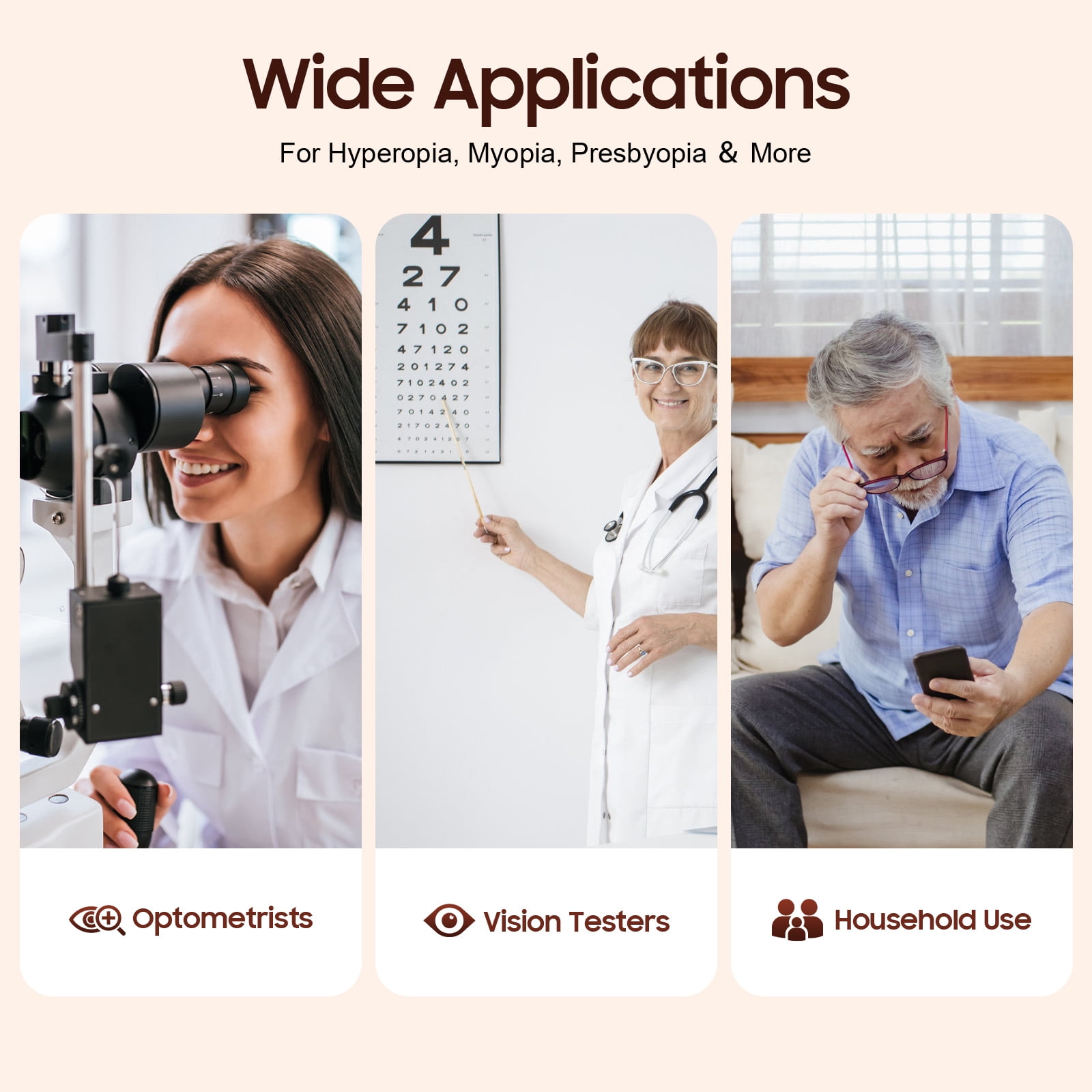 Wildnix Complete Professional Trial Lens Set with 266 Lenses and Trial Frames, High-Quality Outer Case, Dustproof, Sturdy, and Easy to Use