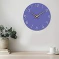 thumbnail image 2 of Mozhitti Wall Clock 12 Inch Silent Non-Ticking Wall Clocks Battery Operated - Modern Simple Wooden Clock Decorative for Kitchen,Home,Bedrooms,Bathroom,Office,Living Room(Purple), 2 of 9