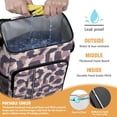 thumbnail image 2 of Travel Cooler Bag - Pink and Purple Of Leopard Print Camping Beer Cooler Backpack with Bottle Opener- Waterproof Insulated Picnic Backpacks - Cooler Bag for Beach, 2 of 6