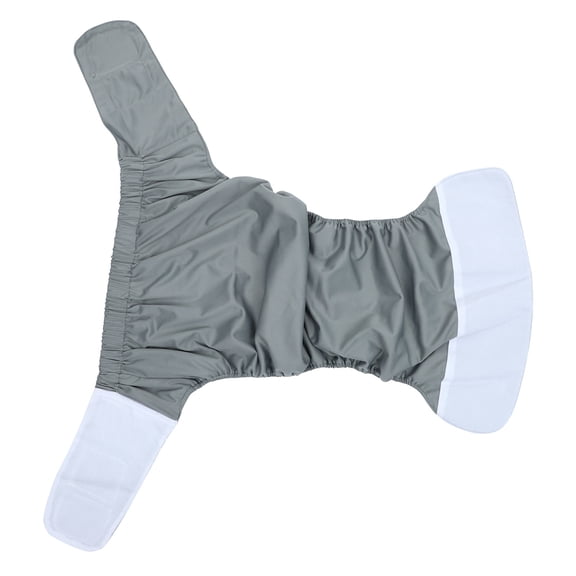 Pawsdot Grey Adult Cloth Diapers, Adjustable Waterproof Design, High Absorption, Comfortable