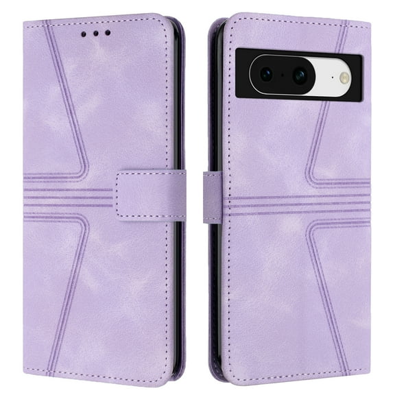 Allytechgroup Google Pixel 9 Pro Wallet Case, Flip Folio Stand Shockproof Hand Strap Cards Slots Stylish PU Leather Wallet Phone Case Cover for Google Pixel 9 Pro, Purple