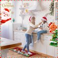 thumbnail image 5 of Christmas Kitchen Carpet (2 Pieces) Merry Christmas Kitchen Carpet Washable Cushion Comfortable Kitchen Carpet Set 2PCS Doormat Area Rug 2x6, 5 of 5
