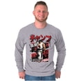 thumbnail image 4 of Retro Kanji Street Fighter Ryu Men's Long Sleeve Tee T Shirt Brisco Brands M, 4 of 6