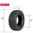 thumbnail image 3 of ATV UTV All-Terrain Tires 22X7-10 Set of 2, 4-PR, Rim 10X5.5, OD 21.3in, SW 6.7in, Max Load 220Lbs, LCI/SI 28J, Tubeless, 3 of 6
