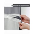 thumbnail image 5 of 1PC 72" X 75" Hookless Waffle Shower Curtain - Double Woven Hotel Style with Clear Top Window, 5 of 14