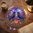 thumbnail image 2 of Halloween Acrylic Puzzle Suncatcher - 8 Inch Stained Glass Window Hanging Ornament for Car Halloween Tree Porch Patio Decor Spooky Gift, 2 of 7