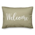 thumbnail image 2 of Creative Products Welcome in Beige 14 x 20 Spun Poly Pillow, 2 of 3