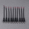 thumbnail image 2 of Power Jack 10pcs 5.5X2.1mm Male Power Connector Plug Cable Jack Adapter for Cctv Camera (Black), 2 of 8