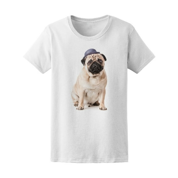Pug In A Hat Tee Women's -Image by Shutterstock