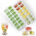 thumbnail image 5 of Silicone Square 14 Cube Easy Release Ice Cube Molds Ice Cube Tray Mold with Lid Summer Kitchen Bar DIY Iced Cocktail Freeze Tool, 5 of 10