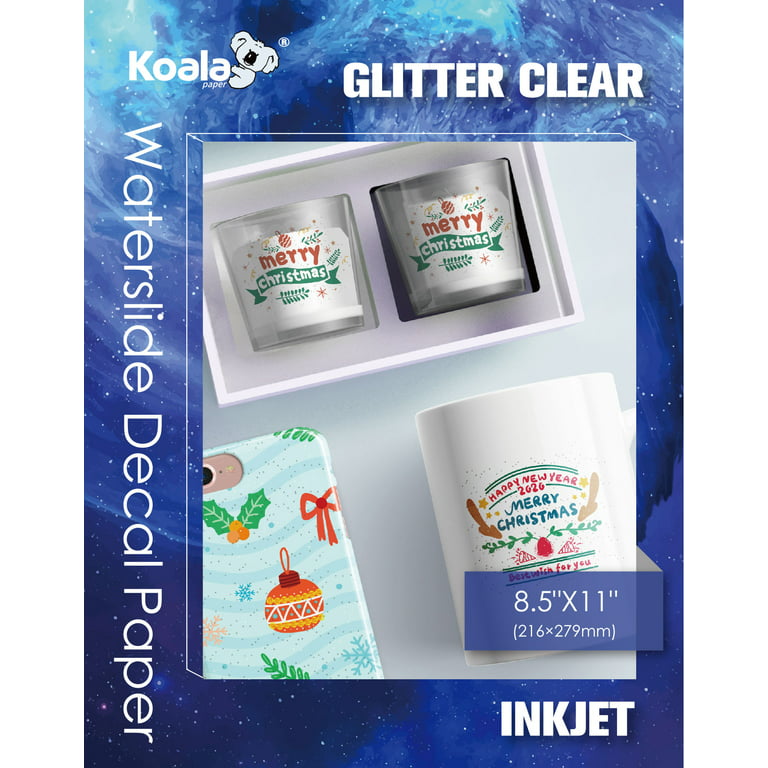  Koala Inkjet Transparency Film and Clear Waterslide Decal  Paper for Inkjet Printers : Office Products