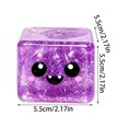 thumbnail image 3 of Halloween Squishy Ice Cube Stress Balls, Glitter Slow Rebound Square Ghost Squishy, Cute Spooky Sensory Toy for Anxiety Relief, Halloween Holiday & Birthday Gift Party Favor, 1PC Purple, 3 of 8