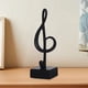 thumbnail image 3 of Figura de nota musical, estatua de resina, escultura artística, símbolo musical para la mesa del hogar Negro, 3 of 6