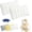 White, variant on Cooling Cloud Loft Pillow, Quilted Breathable Soft Pillow for Side, Back & Stomach Sleepers, Washable High-Resilience Support Pillow for Adults